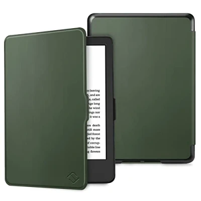 Afbeelding van Fintie Beschermhoes voor Kindle (11e generatie 2022) met 6 inch display dunste en lichtste hoes auto slaap/wake, alpine groen