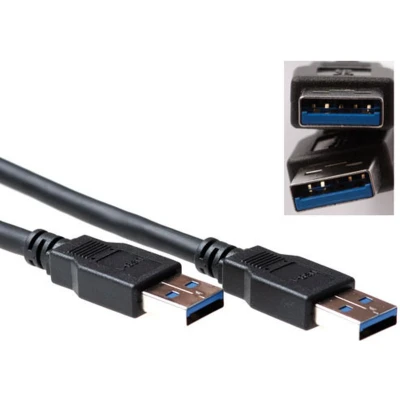 Afbeelding van ACT SB0001 USB A 3.1 Gen1 (3.0) Aansluitkabel male/male 3 meter