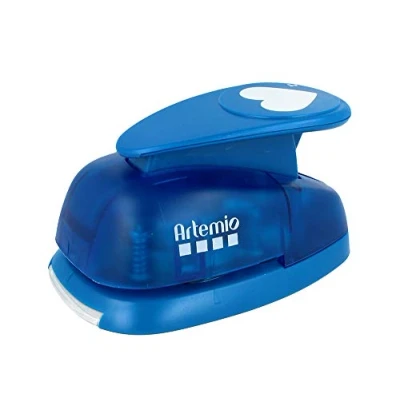 Afbeelding van Artemio VIHCP307 reuzenhefboomperforator, hart, kunststof, meerkleurig, 11 x 7,5 18 cm