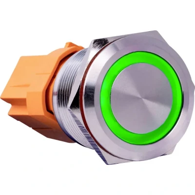 Afbeelding van Joy it BUTTON22B L GR Toetsschakelaar 250 V/AC 7 A 1x aan/(uit) Continu Groen (Ø x h) 25 mm 40.40 IP67, IK10 1 stuk(s)
