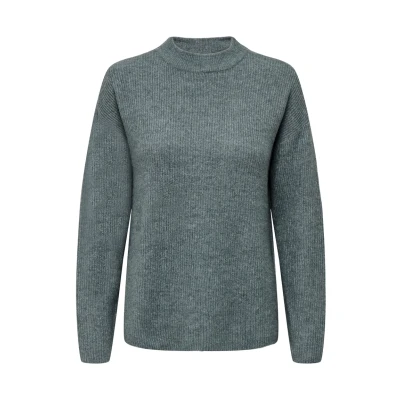 Afbeelding van Only Trui Onlcamilla O neck L/s Pullover Noos 15277080 Balsam Green Dames Maat S