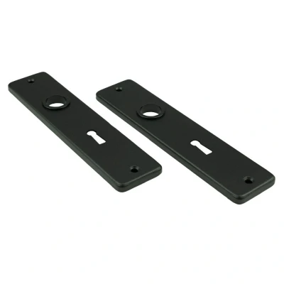 Afbeelding van Ami Kortschild rechthoekig 180x41x6mm SL56 aluminium gitzwart