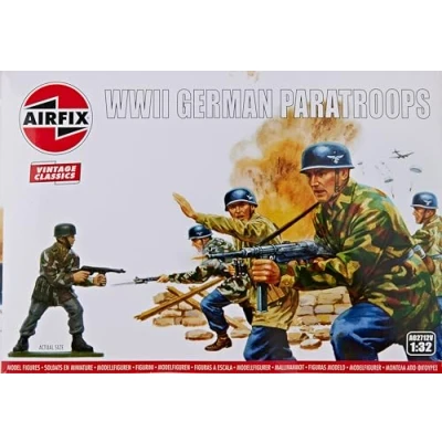 Afbeelding van 1:32 Airfix 02712V WWII German Paratroops Figures Plastic Modelbouwpakket