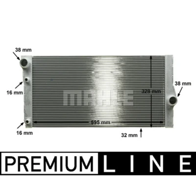 Afbeelding van MAHLE ORIGINAL CR 1147 000P Radiateur 600 326 32 Zonder afsluitstop Koelribben gesoldeerd BMW: 5 Touring, Saloon, GT