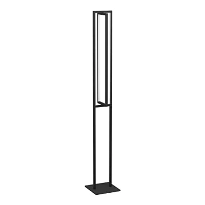 Afbeelding van EGLO Siberia Vloerlamp LED 133 cm Zwart/Wit Instelbaar wit licht Dimbaar