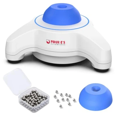 Afbeelding van FOUR E&#039;S SCIENTIFIC Vortex Verfmixer, 5600 tpm, met 100 stalen ballen, snel mengen Touch Mode 6 mm Orbit kleurmixer Shaking mixer voor acrylverf,