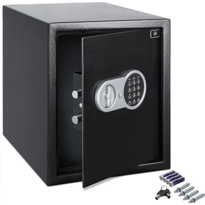 Afbeelding van Kluis met elektronisch slot incl. licht deurdikte 4mm zwart