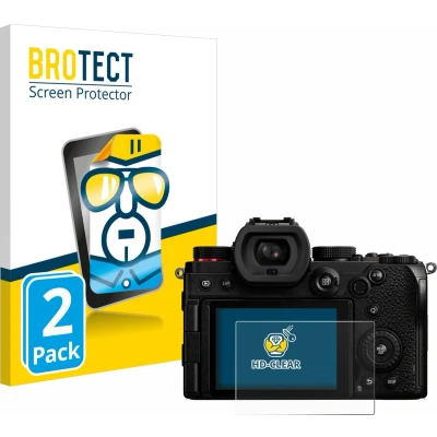 Afbeelding van BROTECT Screenprotector voor Panasonic Lumix DC S5 Folie Beschermfolie transparant (2 Stuks)