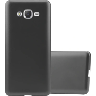 Afbeelding van Cadorabo Hoesje geschikt voor Samsung Galaxy J7 2015 in METALLIC GRIJS Beschermhoes gemaakt van flexibel TPU silicone Case Cover