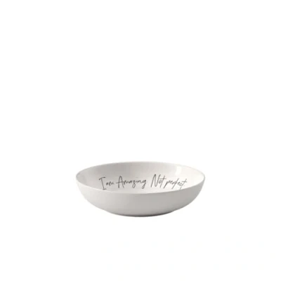 Afbeelding van Villeroy &amp; Boch Statement, diep bord &quot;amazing not perfect&quot;, ø18 cm, premium porselein, wit