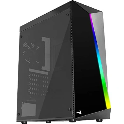 Afbeelding van AeroCool Shard Midi tower PC behuizing Zwart