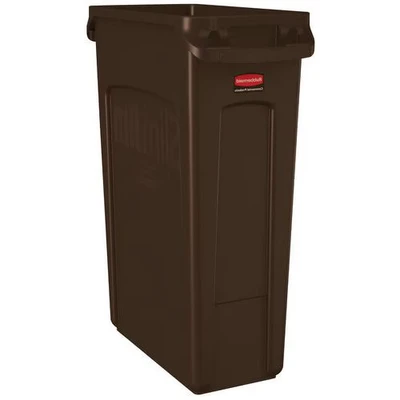 Image de Collecteur Slim Jim avec aération Brun 60L Rubbermaid