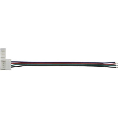 Afbeelding van Velleman KABEL MET 1 PUSH CONNECTOR VOOR FLEXIBELE LED STRIP 10 mm RGB KLEUR