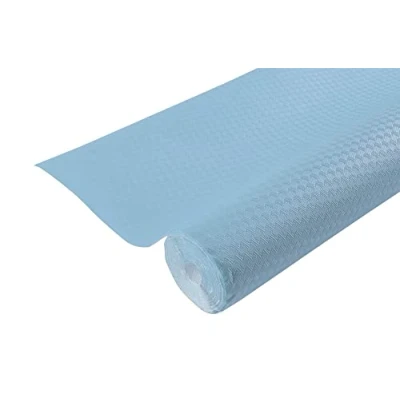 Afbeelding van Pro tafelkleed, ref. 802015l, wegwerptafelkleed gemaakt van versierd papier, unieke, esthetische en diepe versiering, rol 20 m lang 1,20 breed, kleur: hemelsblauw, in Frankrijk