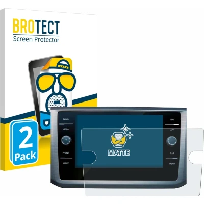 Afbeelding van BROTECT Screenprotector voor Volkswagen Passat B8 Discover Media 8&quot; Folie Beschermfolie matte (2 Stuks)