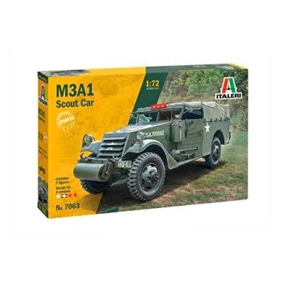 Afbeelding van 1:72 Italeri 7063 M3A1 Scout Car Plastic Modelbouwpakket