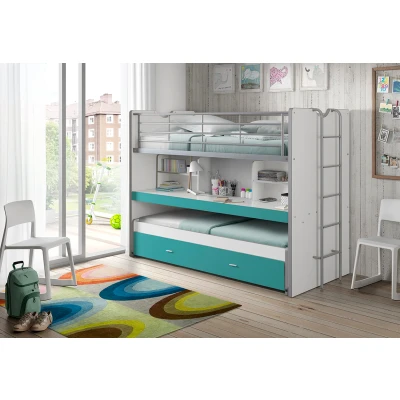 Afbeelding van LUCEVI Bonny Stapelbed 90x200cm Turquoise