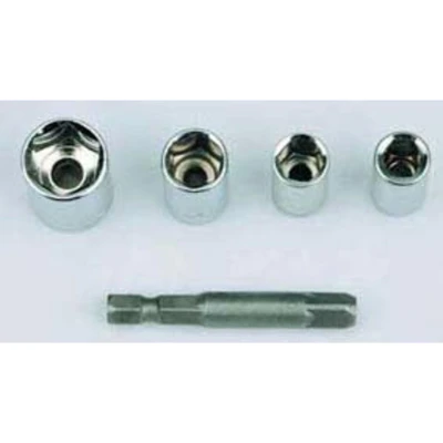 Afbeelding van Wolfcraft 5 delige zeskant dopsleutelset 1/4&quot;
