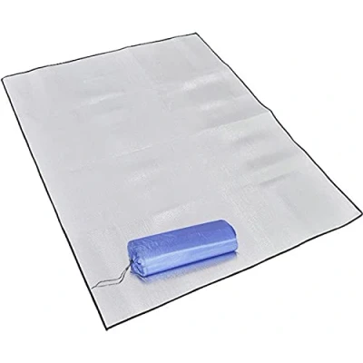 Afbeelding van KALUROIL Aluminium isolatiemat, schuimrubberen vloermat, opvouwbaar, thermomat van aluminiumfolie