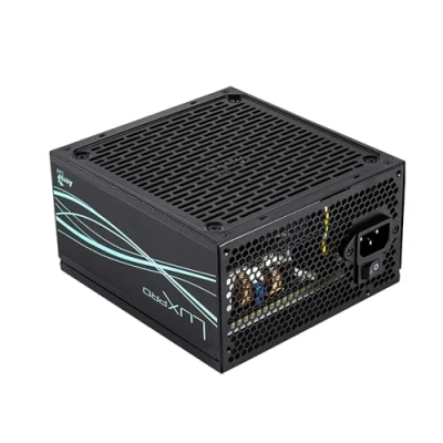Afbeelding van Aerocool LUXPRO650, stroomvoorziening 650 W, gecertificeerd 80 Plus Brons 230 V EU, efficiëntie + 88%, Japanse condensatoren 105 C, FDB ventilator 14 cm met APFC technologie, zwart