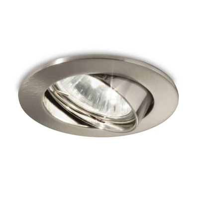 Afbeelding van Inbouwspot Swing rond, GU10, zwenkbaar, nikkel
