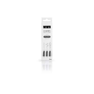 Afbeelding van Copic Multiliner Set van 3 pennen met fijne punt, zwart, kunst, kleuren, design, anime, professioneel, beginners, kunst en kleuren