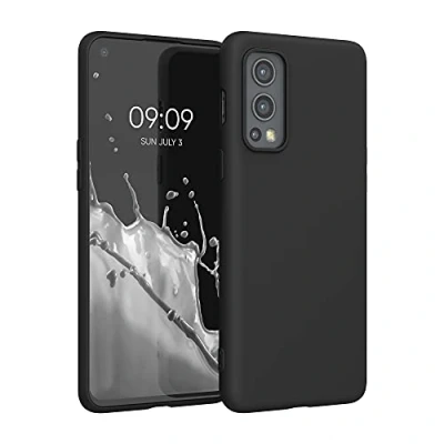 Afbeelding van kwmobile telefoonhoesje geschikt voor OnePlus Nord 2 5G Hoesje smartphone Back cover in mat zwart