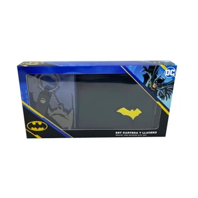 Afbeelding van CyP Brands Batman Cadeauset, portemonnee en sleutelhanger, geschenkverpakking, meerkleurig, officieel product