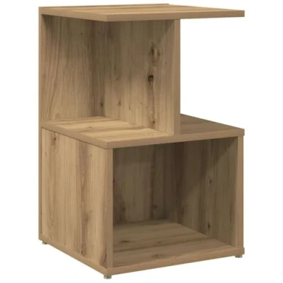 Afbeelding van vidaXL Nachtkastje 35x35x55 cm bewerkt hout artisanaal eikenkleur
