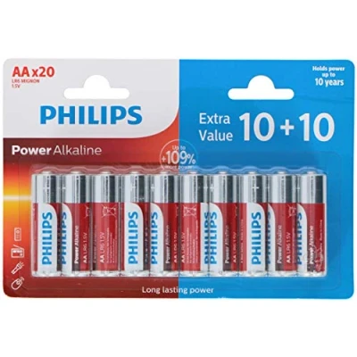 Image de Philips Piles AA LR06/1.5V 10+10