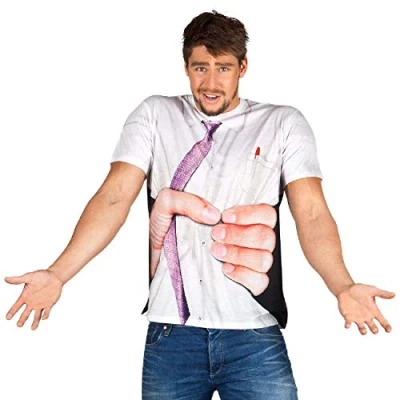 Afbeelding van Boland Shirt Squeeze Me Heren Polyester Wit Maat Xl