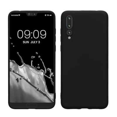 Afbeelding van kwmobile telefoonhoesje geschikt voor Huawei P20 Pro Hoesje smartphone Back cover in mat zwart