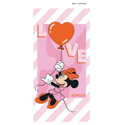 Afbeelding van Minnie Mouse Strandlaken Katoen Love Balloon 5407010070484