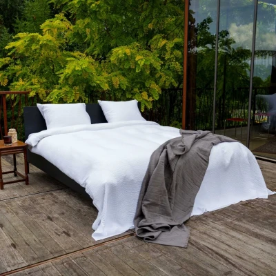Afbeelding van Kayori dekbedovertrek Ochi Tencel Wit 140/200 220 + 1 sloop 140/220 (Kleur: Wit)