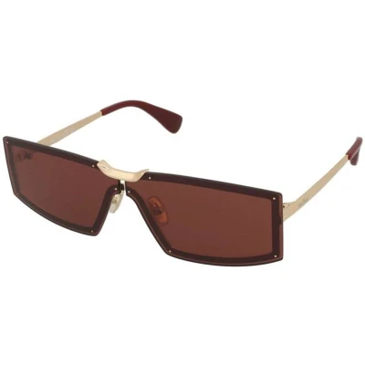 Afbeelding van Max Mara Zonnebril goldcoloured/bordeaux, Dames, Maat: 68, Gold coloured/bordeaux