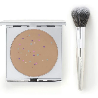 Afbeelding van Magic Minerals Professional Powder Foundation by Jerome Alexander Medium Make up met een natuurlijke dekking Extra groot 100ML Incl. poederkwast