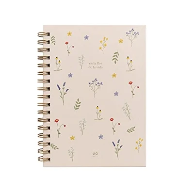 Afbeelding van UO A5 notitieboek In de bloem van het leven, hardcover, 200 pagina&#039;s, met punten, 15 x 22 cm