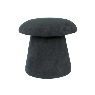 Afbeelding van Leitmotiv Poef Mushroom Zwart 39.5x39.5x37cm Scandinavisch
