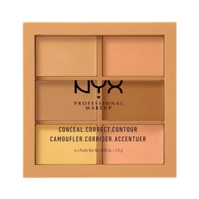 Afbeelding van NYX Professional Makeup 3C palet voor correctie, concealer en contouren, crèmige textuur, kleur: M
