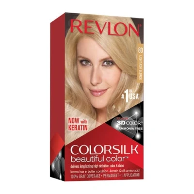 Image de Revlon ColorSilk Beautiful Color 80 Light Ash Blonde