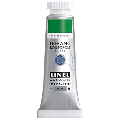Afbeelding van Lefranc &amp; Bourgeois Linel Gouache Extra Fine Veronese Green Hue 200 14ml