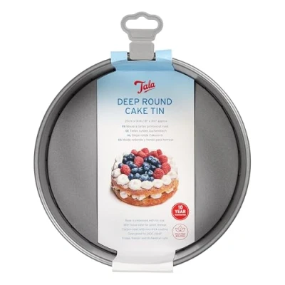 Afbeelding van Ronde Bakvorm, Extra Diep, Losse Bodem, 20 cm, Non Stick Tala Everyday