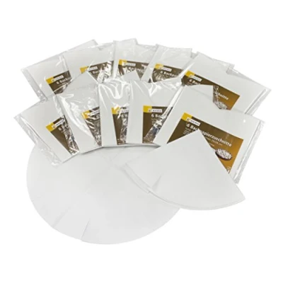 Afbeelding van HEKU 30080: 60 bakpapieruitsparingen voor springvormen in 26/28 cm, wit