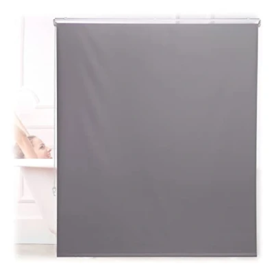Afbeelding van douchegordijn 140 x 240 cm douche &amp; badkuip waterafstotend plafond raam grijs