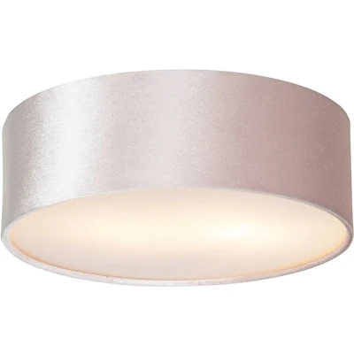 Afbeelding van QAZQA Moderne plafondlamp roze 30 cm met gouden binnenkant Drum