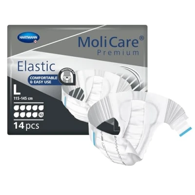 Afbeelding van Molicare Premium Slip Elastic 10 druppels Large 4 pakken van 14 stuks