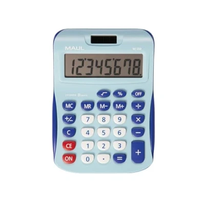 Afbeelding van MAUL bureaurekenmachine MJ 550, junior, lichtblauw