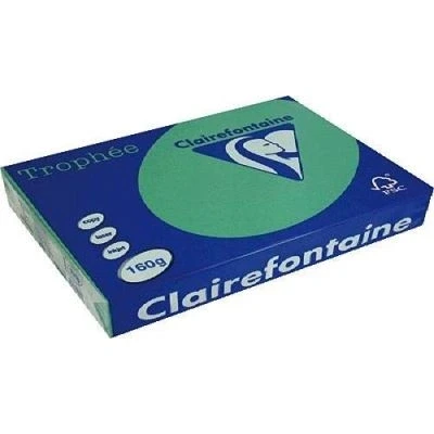 Image de CLAIREFONTAINE Ramette 250 Feuilles Papier 160g A4 210x297 mm Certifié FSC vert sapin