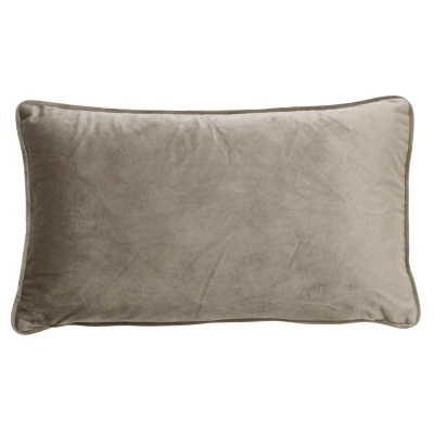 Afbeelding van Dutch Decor FINN Sierkussen 30x50 cm velvet lendekussen Driftwood taupe