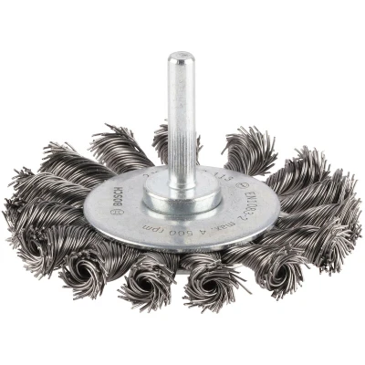 Afbeelding van Bosch Accessories 2608622113 Schijfborstel, getordeerd, 75 mm, 0,5 13 4500 omw/min Schacht Ø 6 mm 1 stuk(s)